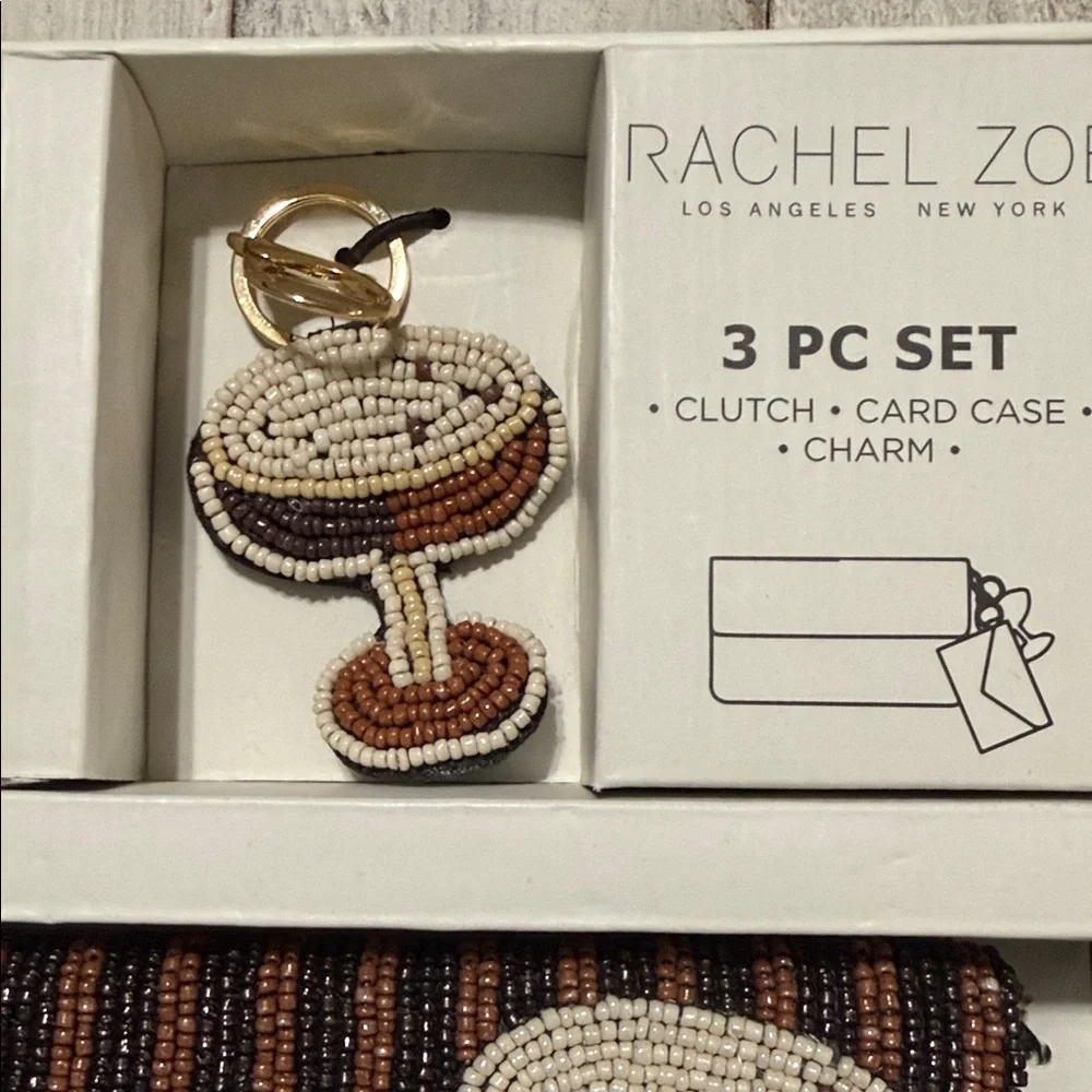 Rachel Zoe Beaded Clutch Set with Cocktail Design - Picture 6 of 6